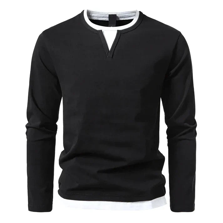 Alwin | Premium Langærmet T-shirt i kæmmet bomuld