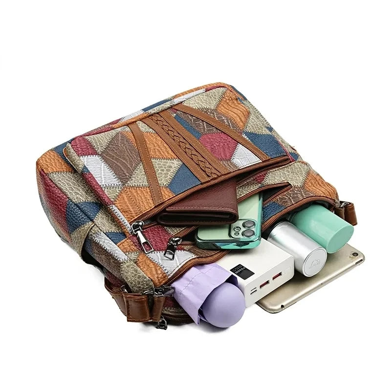 Solara™ | Farverig Patchworktaske
