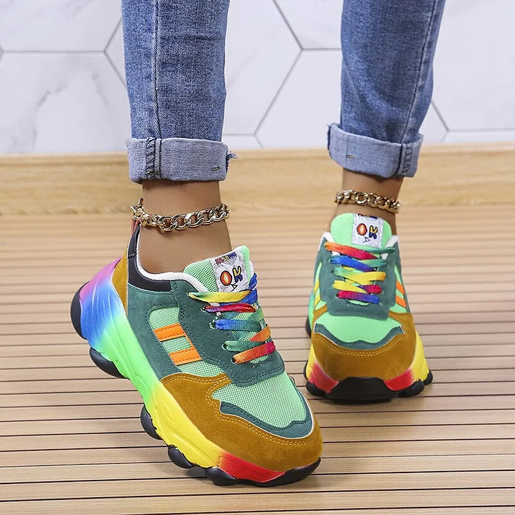 Olivia | Legende Regnbue Sneakers