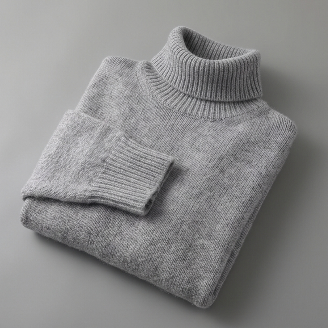 Annelise™ | Varm Strik Rullekravetrøje