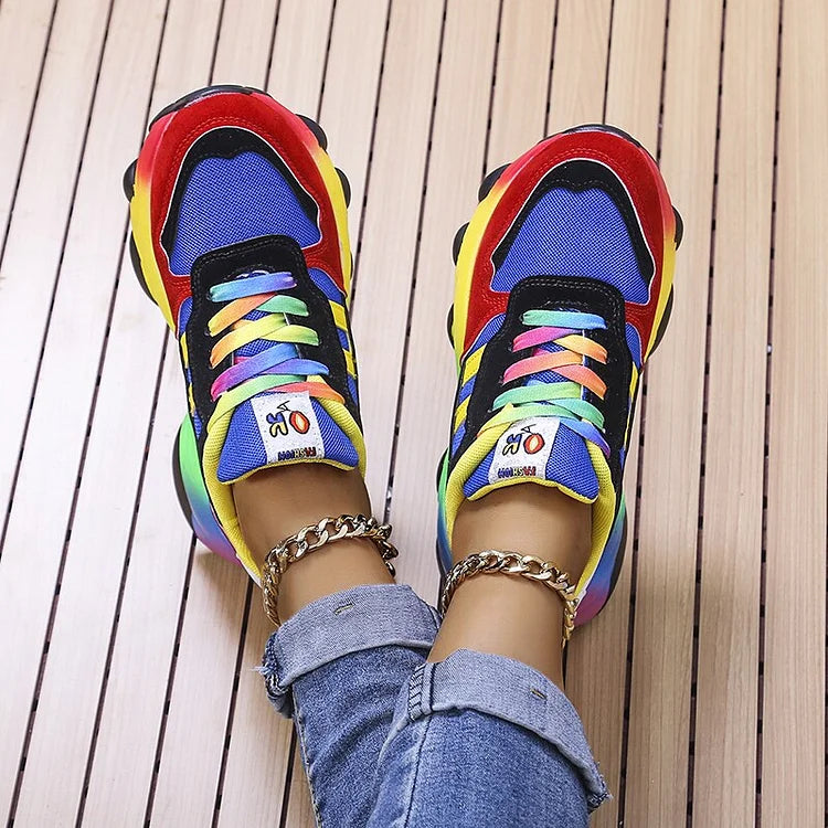 Olivia | Legende Regnbue Sneakers