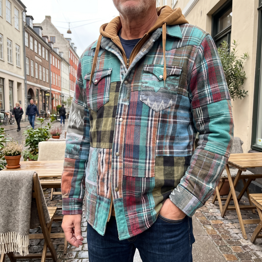 Mads™ | Patchworkjakke med tern