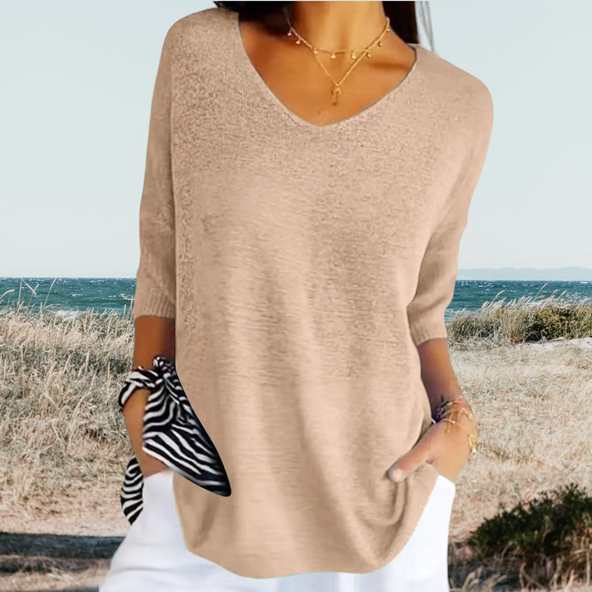 Nena | Stilfuld V-Hals Casual Top
