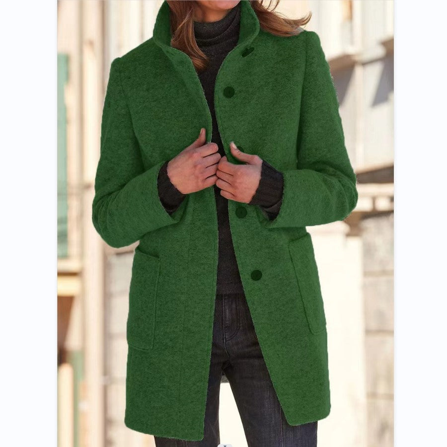 Isabella™ | Elegant lang frakke med knapper