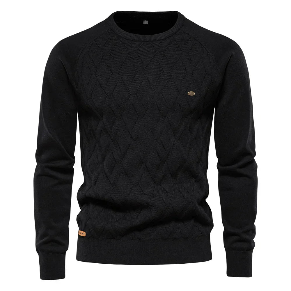 Theodor | Herre sweater med rhombus mønster
