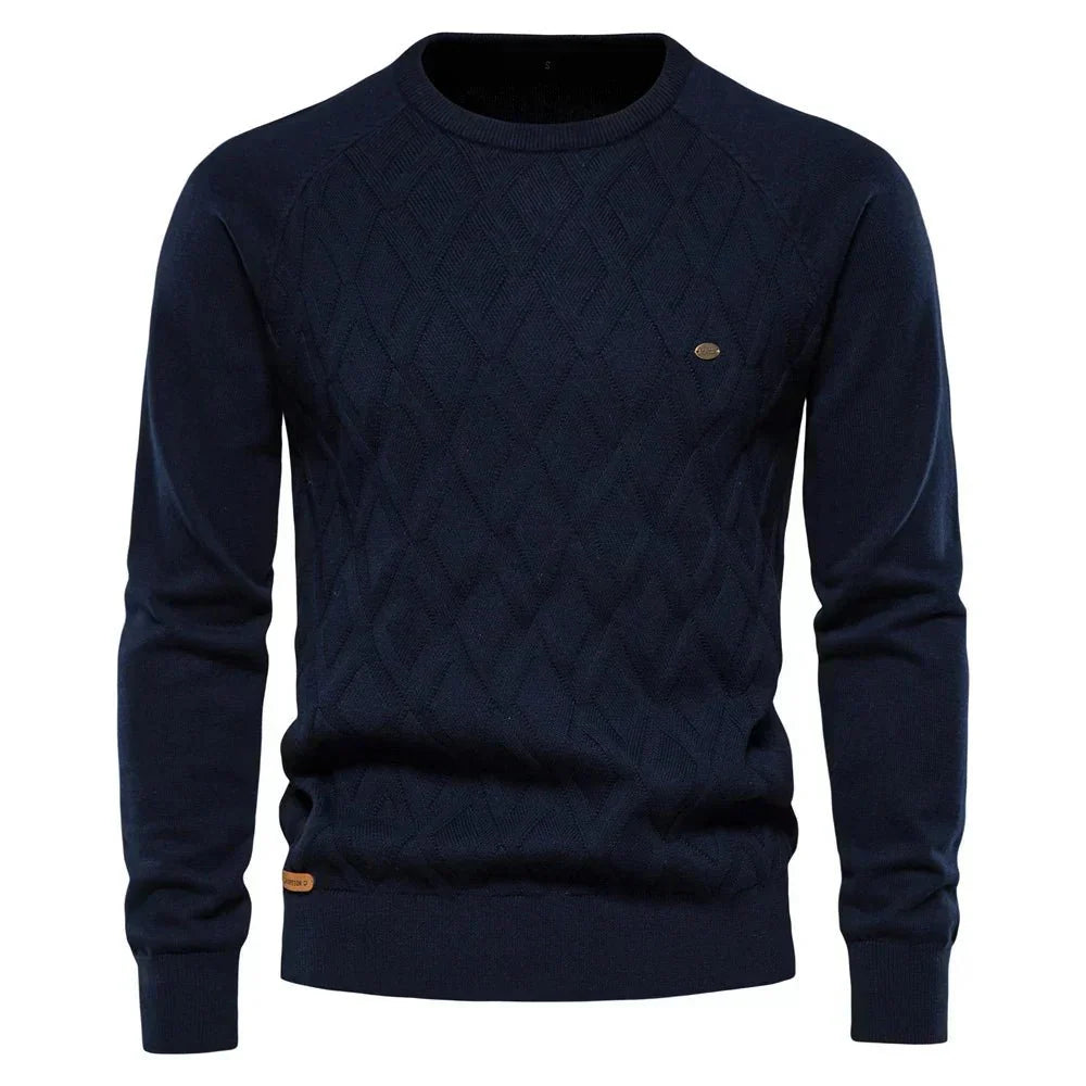 Theodor | Herre sweater med rhombus mønster