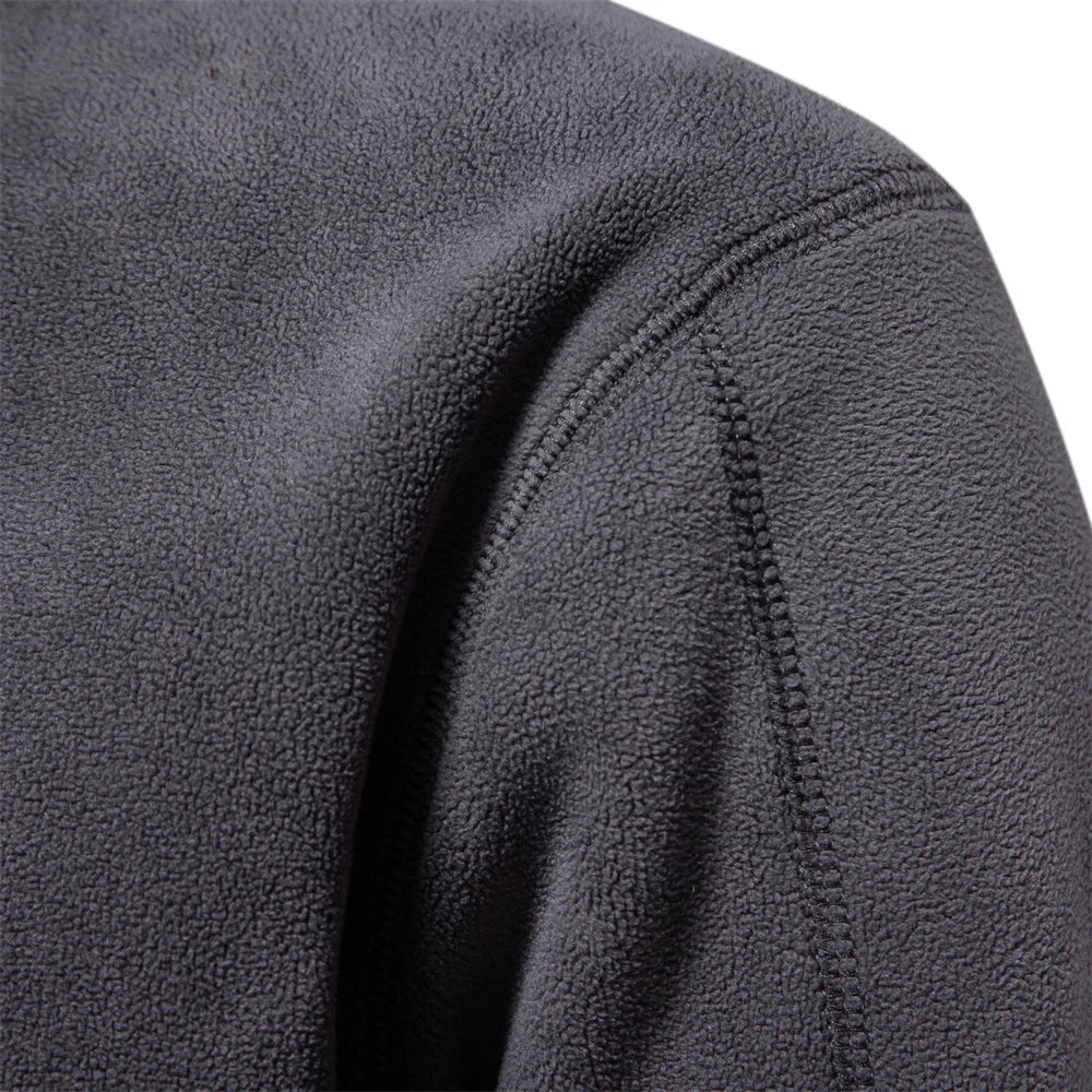 Henrik | Varm fleece krave sweatshirt