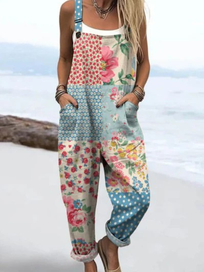 MEYER | Jumpsuit med vintage blomstertryk
