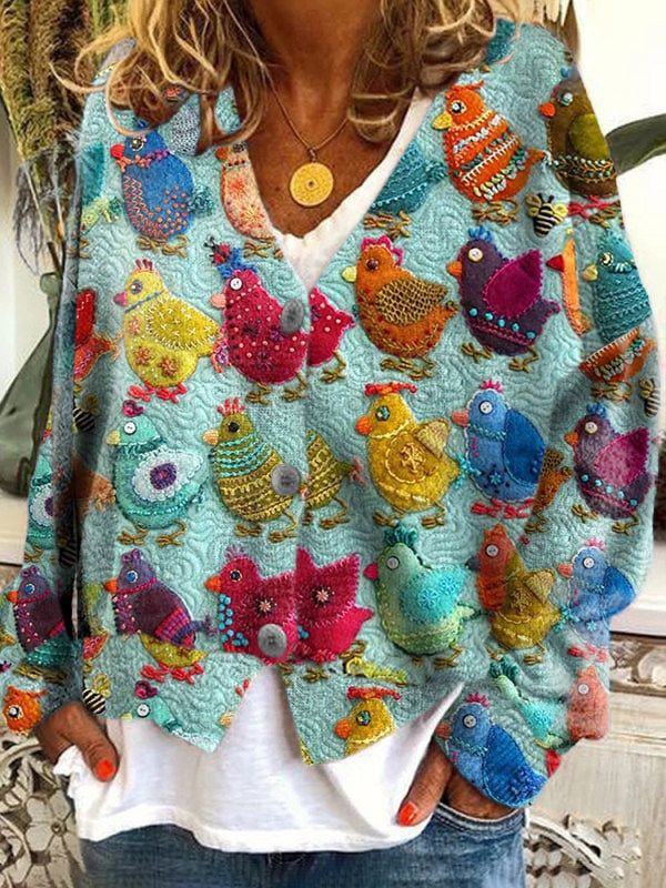 Petal™ – Blomstret cardigan med broderi