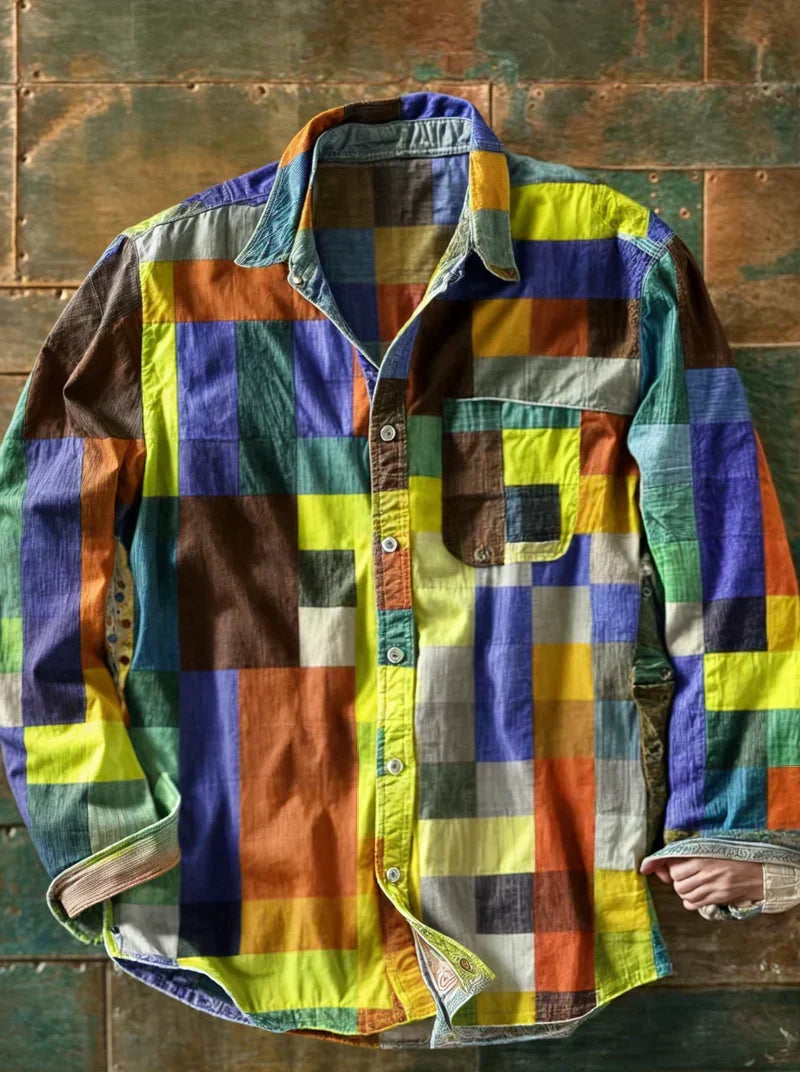 Erik™ | Patchwork Herreskjorte
