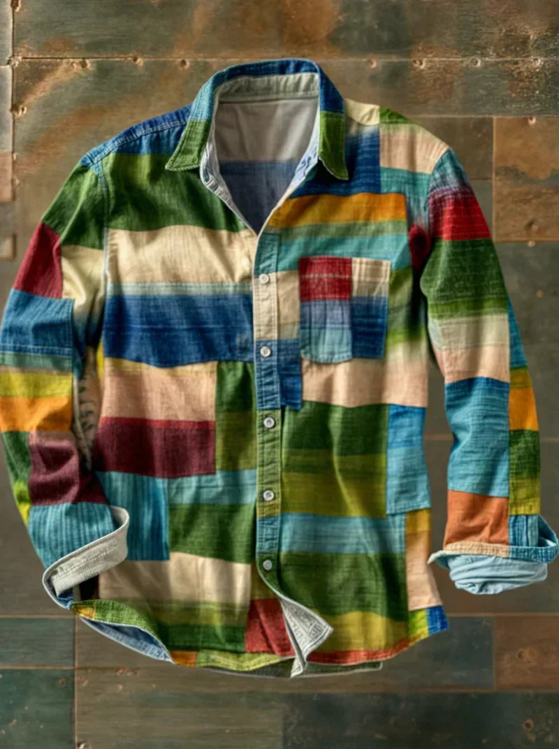 Erik™ | Patchwork Herreskjorte