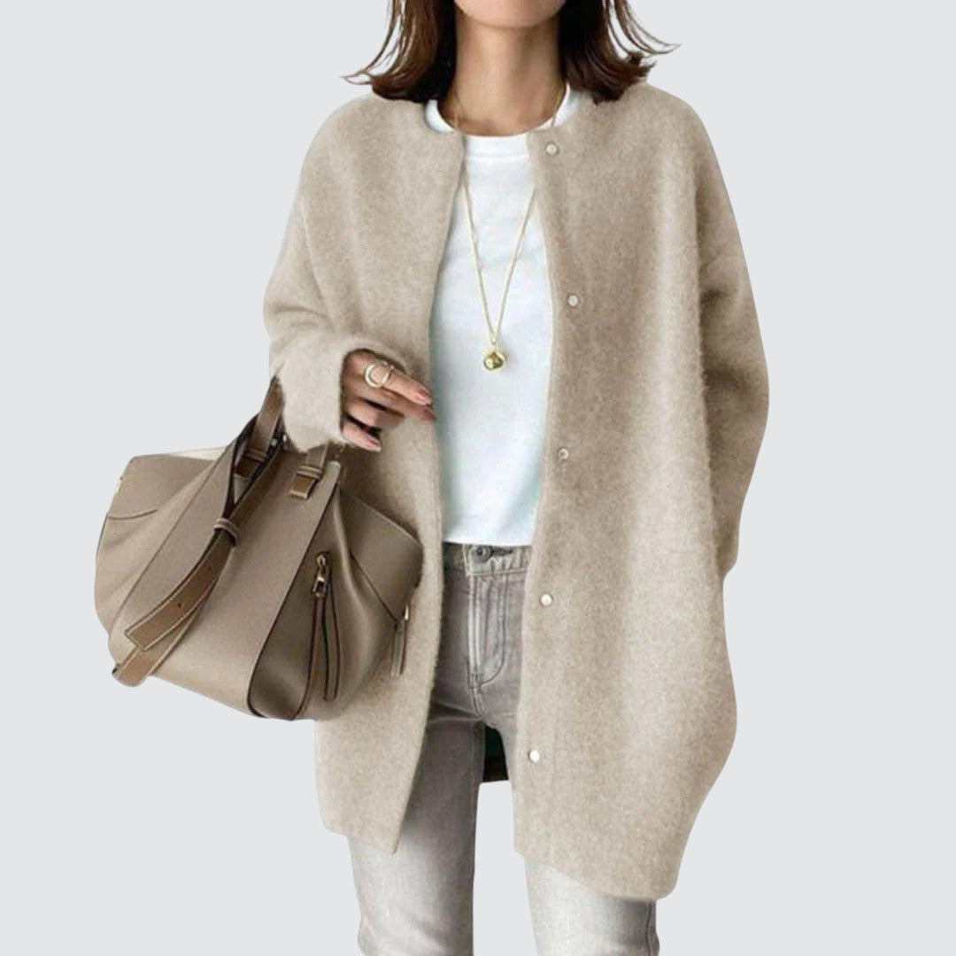 Signe™ | Elegant brun cardigan