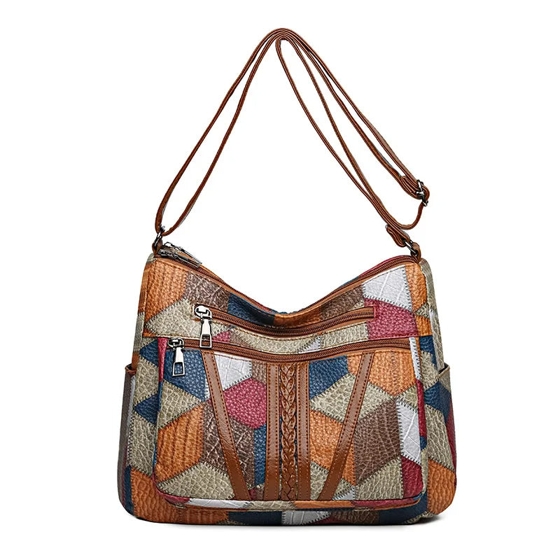 Solara™ | Farverig Patchworktaske