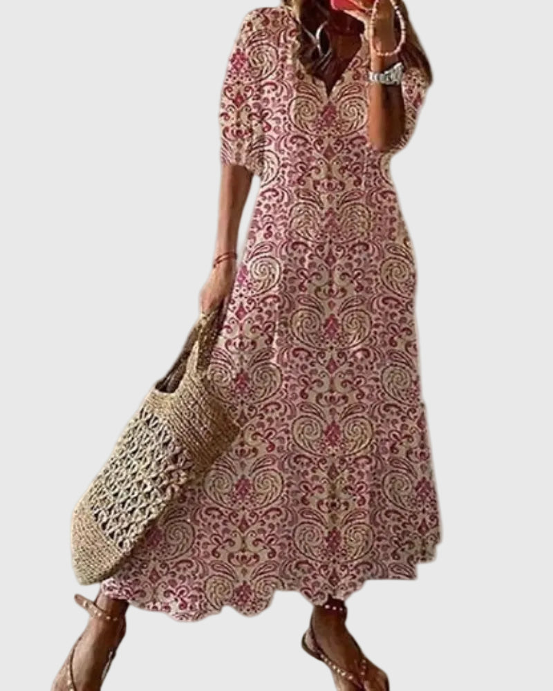 Amalia | Boho Vintage Sommer Maxikjole