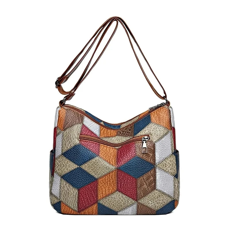 Solara™ | Farverig Patchworktaske