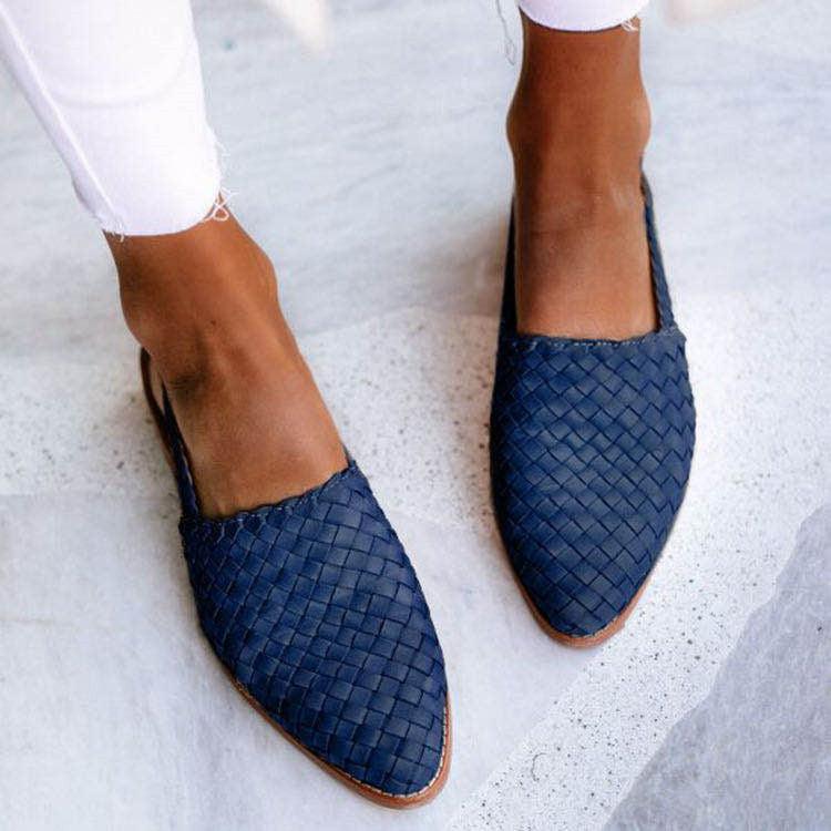 Karen™ | Komfortable Vævede Slingback Flats