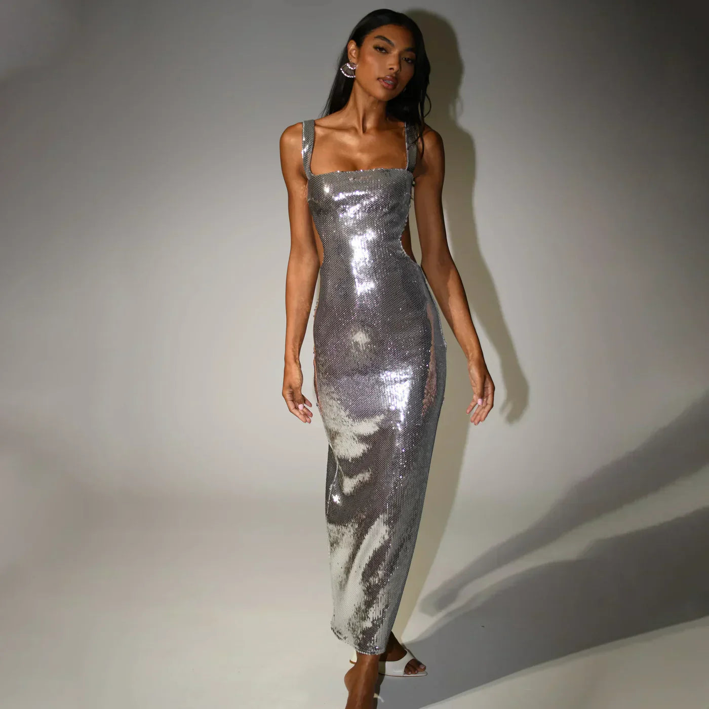 Christel | Stilfuld Sequin Maxi Kjole