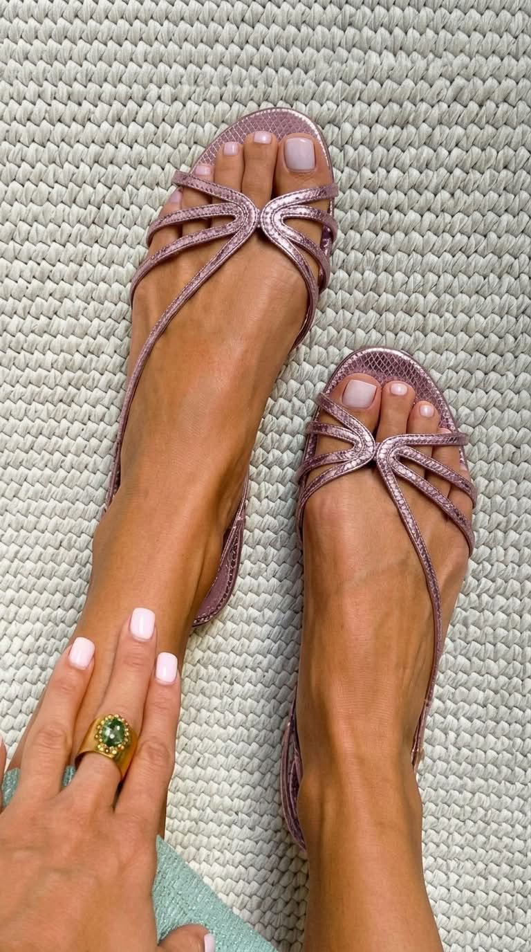 Ginevra | Elegante gyldne sommersandaler