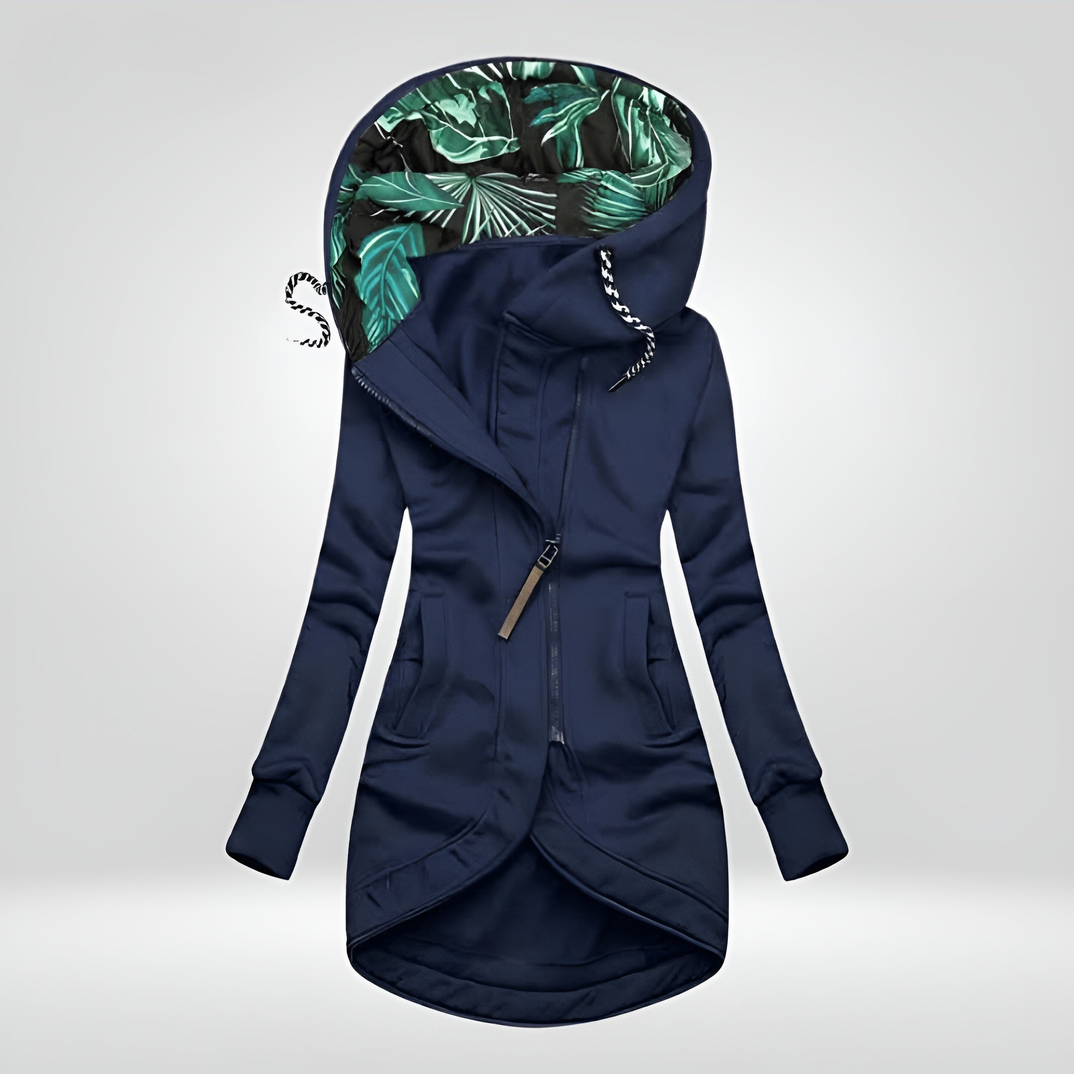 Aysha™ | Stilfuld Lang Hoodie Jakke