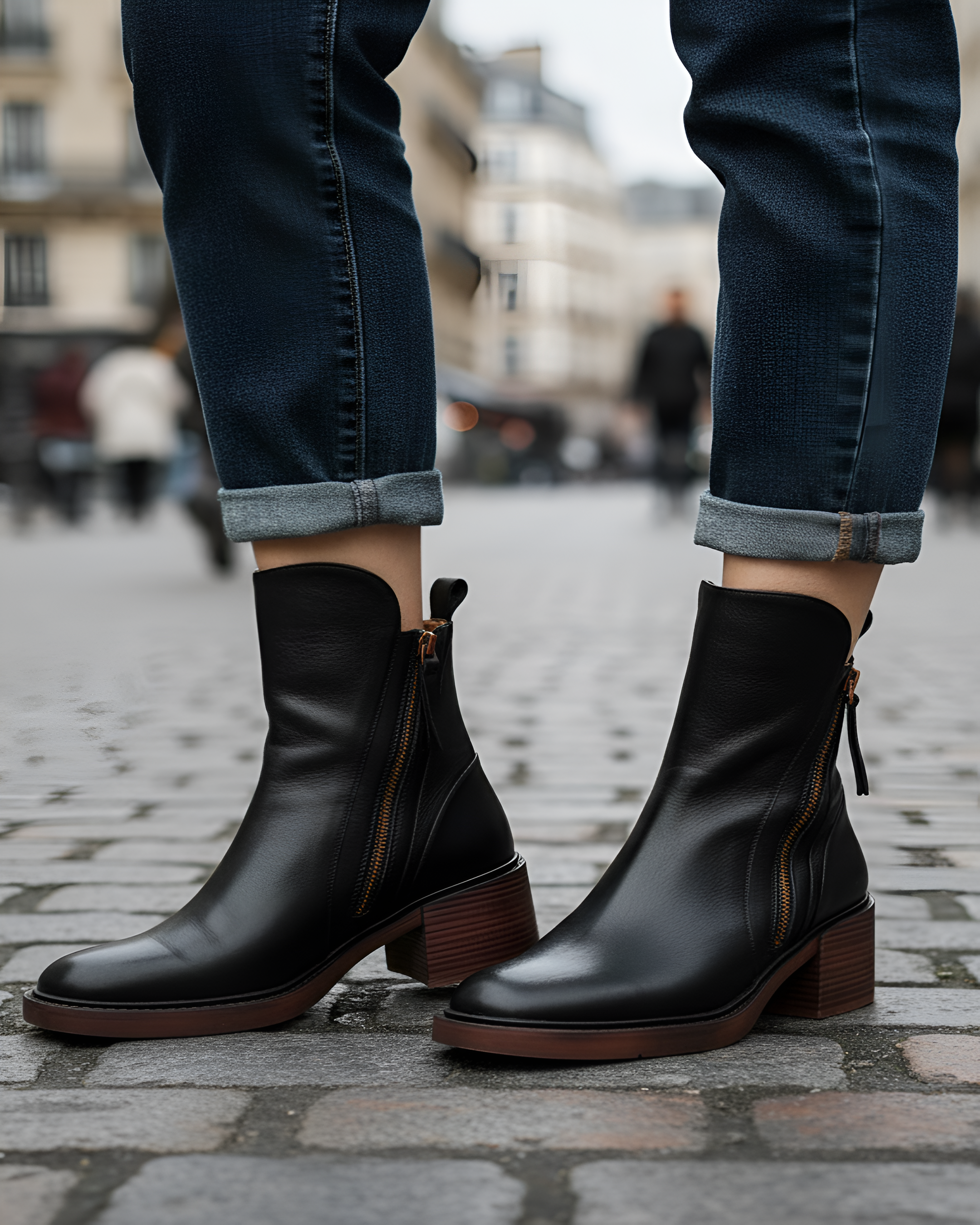 Frieda™ | Enkle Støvler med Komfortabel Hæl