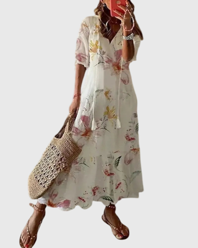 Amalia | Boho Vintage Sommer Maxikjole