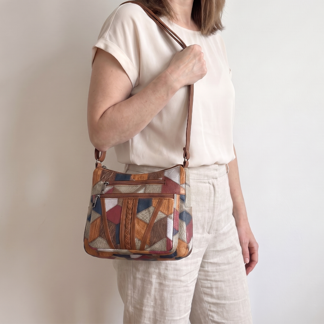 Solara™ | Farverig Patchworktaske