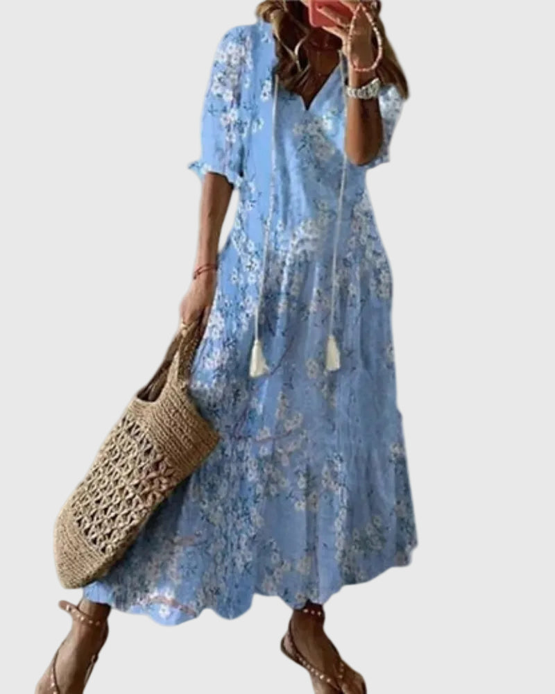 Amalia | Boho Vintage Sommer Maxikjole