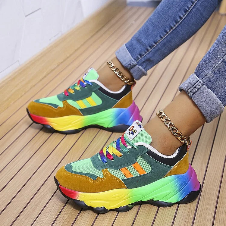 Olivia | Legende Regnbue Sneakers