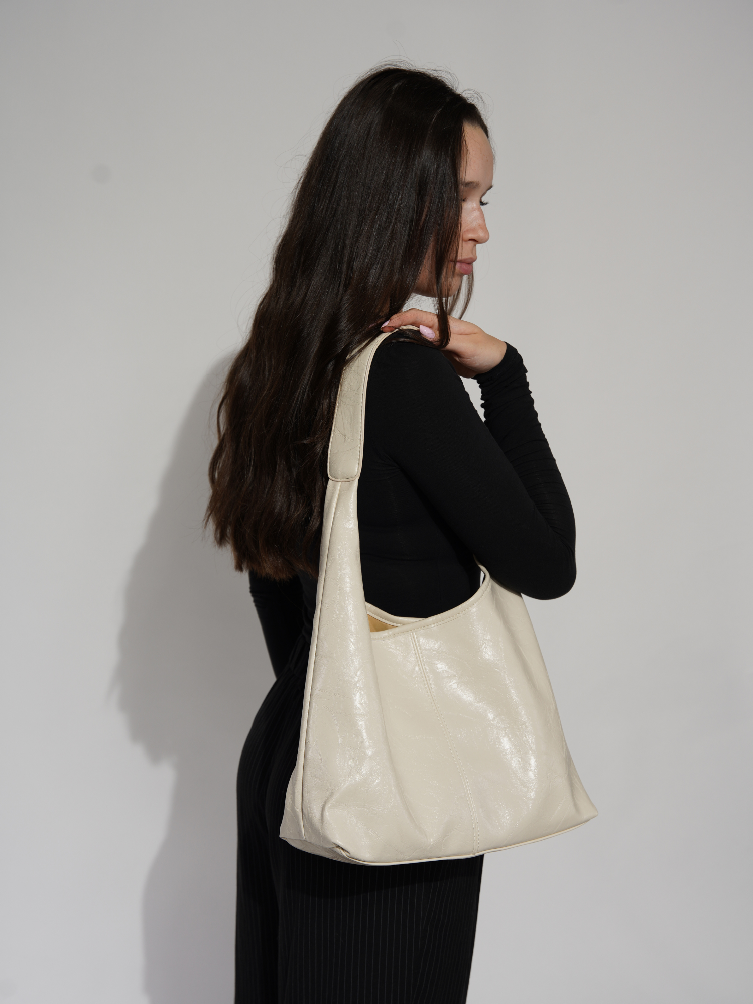 Jytte™ | Chic Sort Hobo Taske