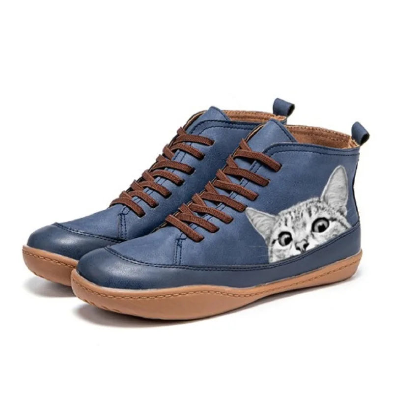 Fenna™ | Legende sneakers med katteprint