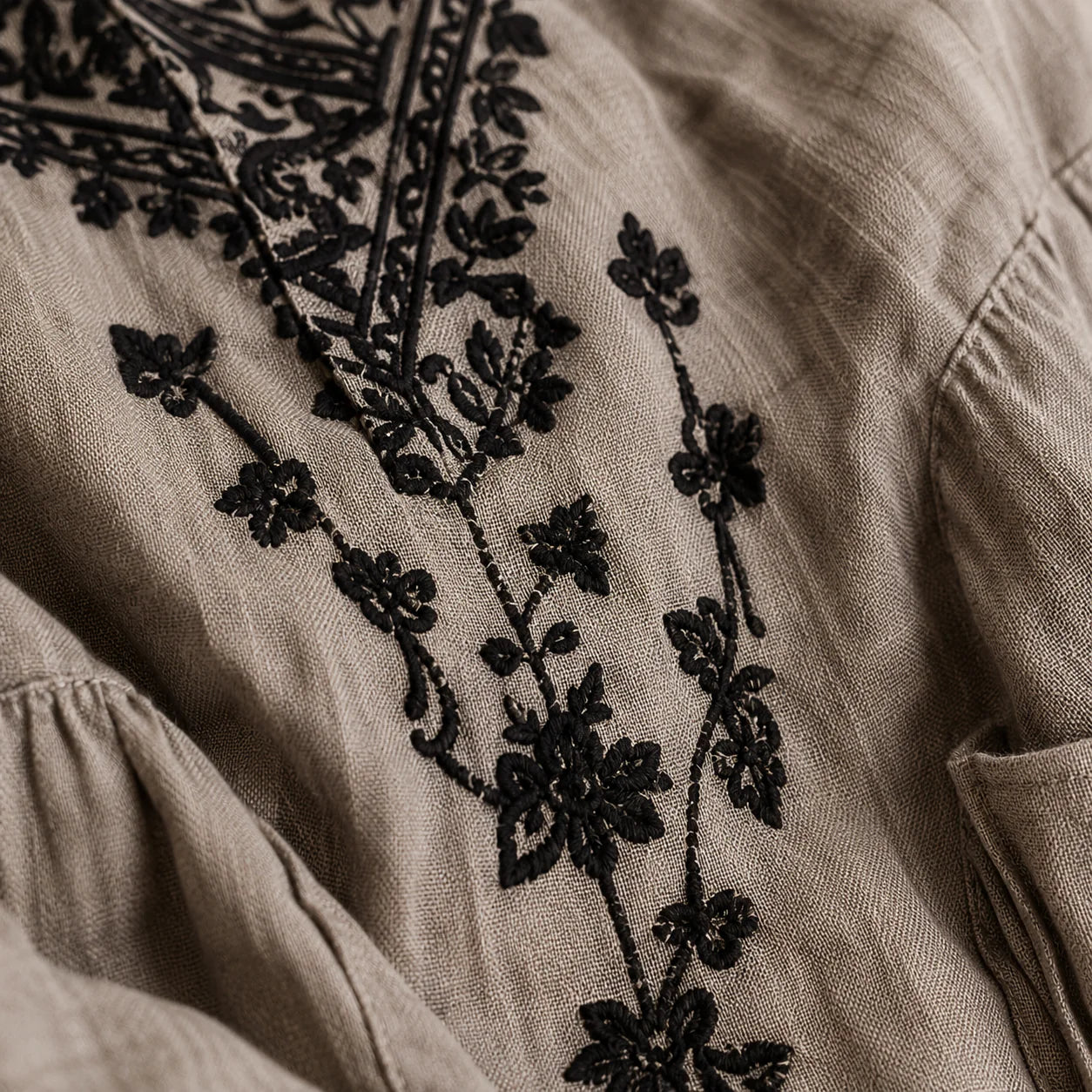 Isabella™ | Boheme jumpsuit med broderi