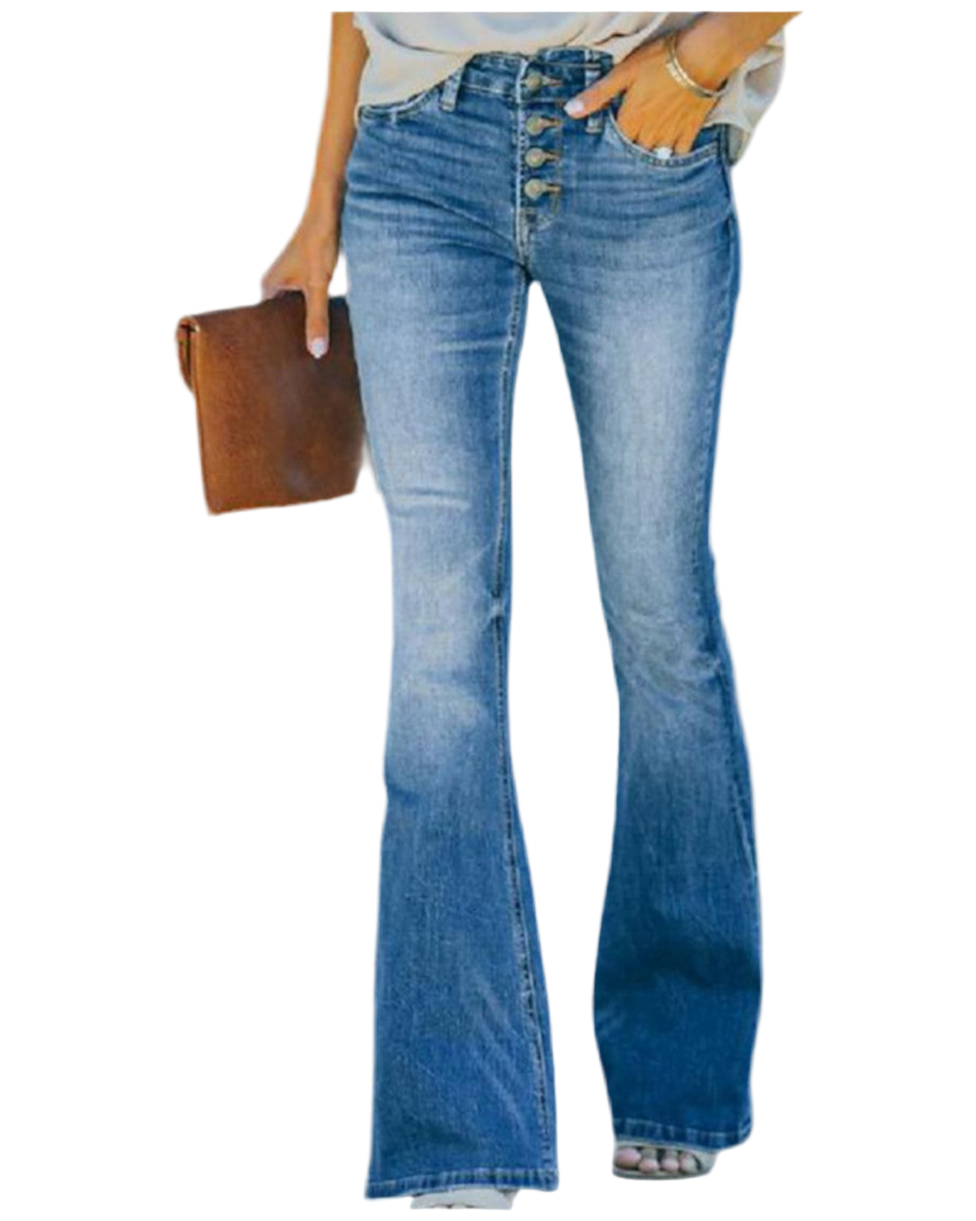 ELVIRA™ – FLAREJEANS MED FEMININ SILHOUET OG TIDSLOST LOOK