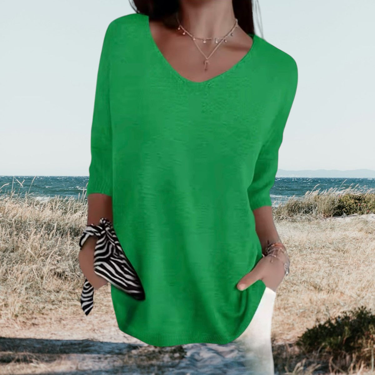 Nena | Stilfuld V-Hals Casual Top