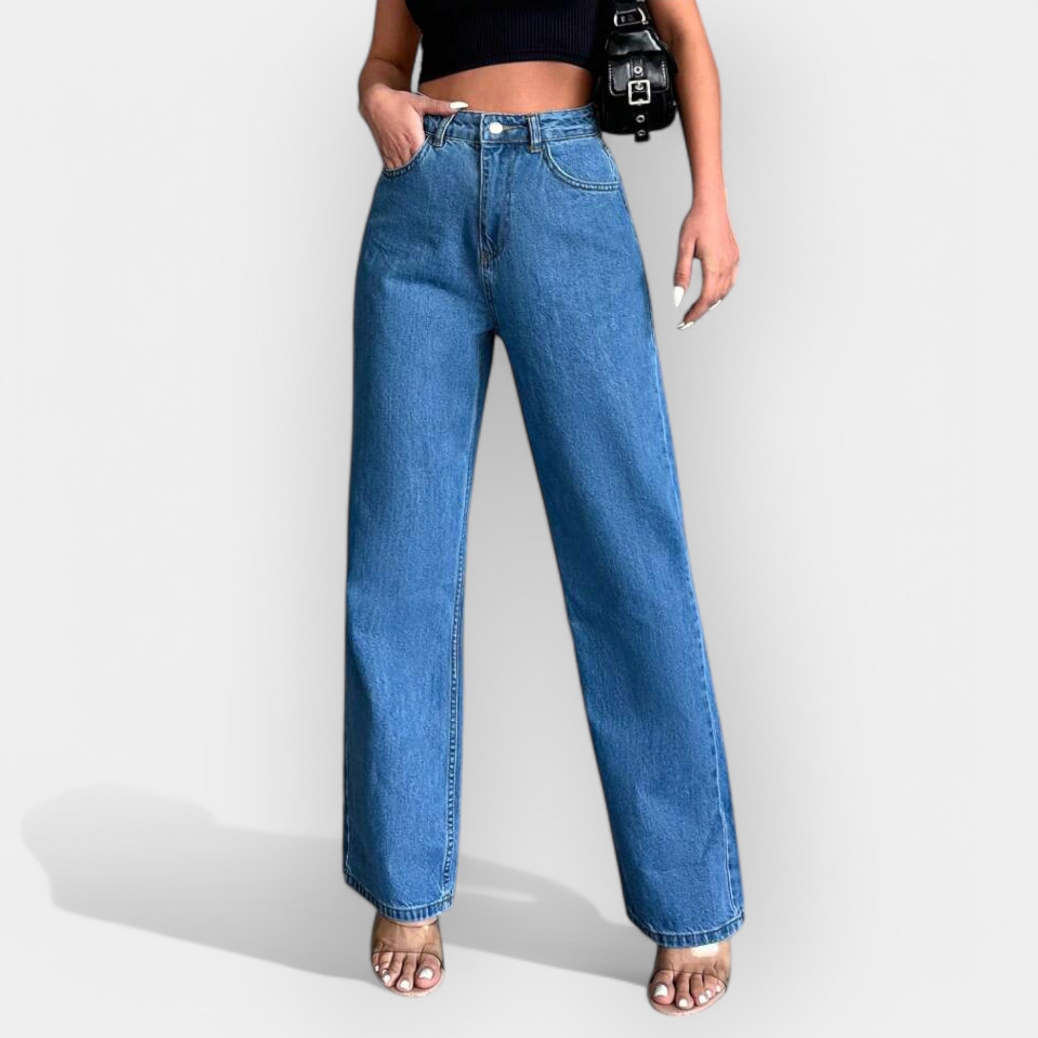 KARA™ – HØJTALJEDE JEANS MED LØS PASFORM