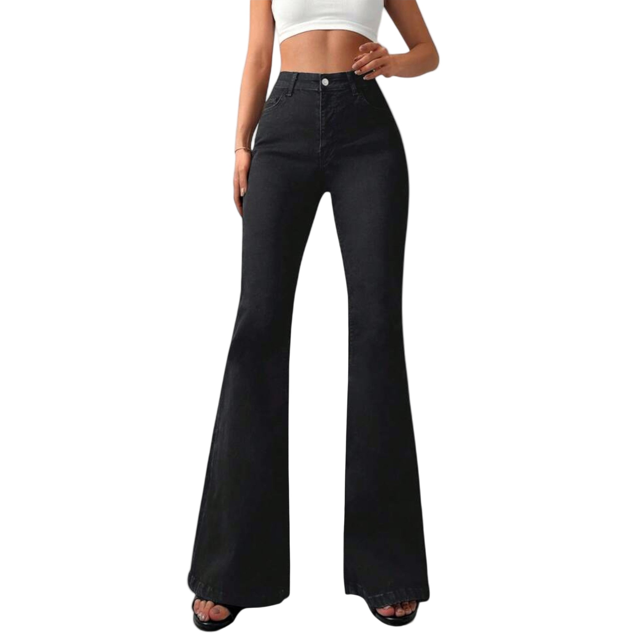 IDA™ – HØJTALJEDE BOOTCUT JEANS