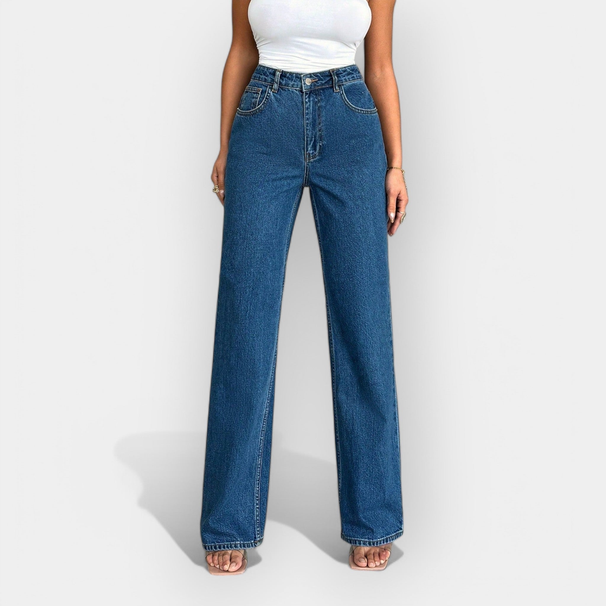 KARA™ – HØJTALJEDE JEANS MED LØS PASFORM