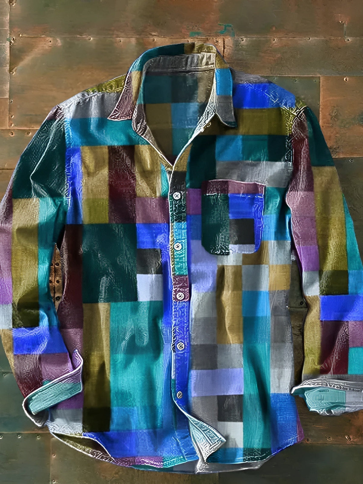 Erik™ | Patchwork Herreskjorte