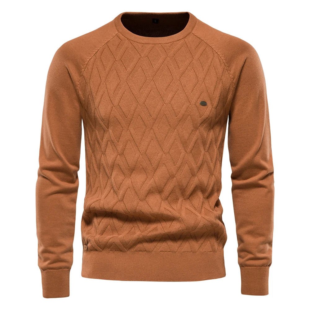 Theodor | Herre sweater med rhombus mønster