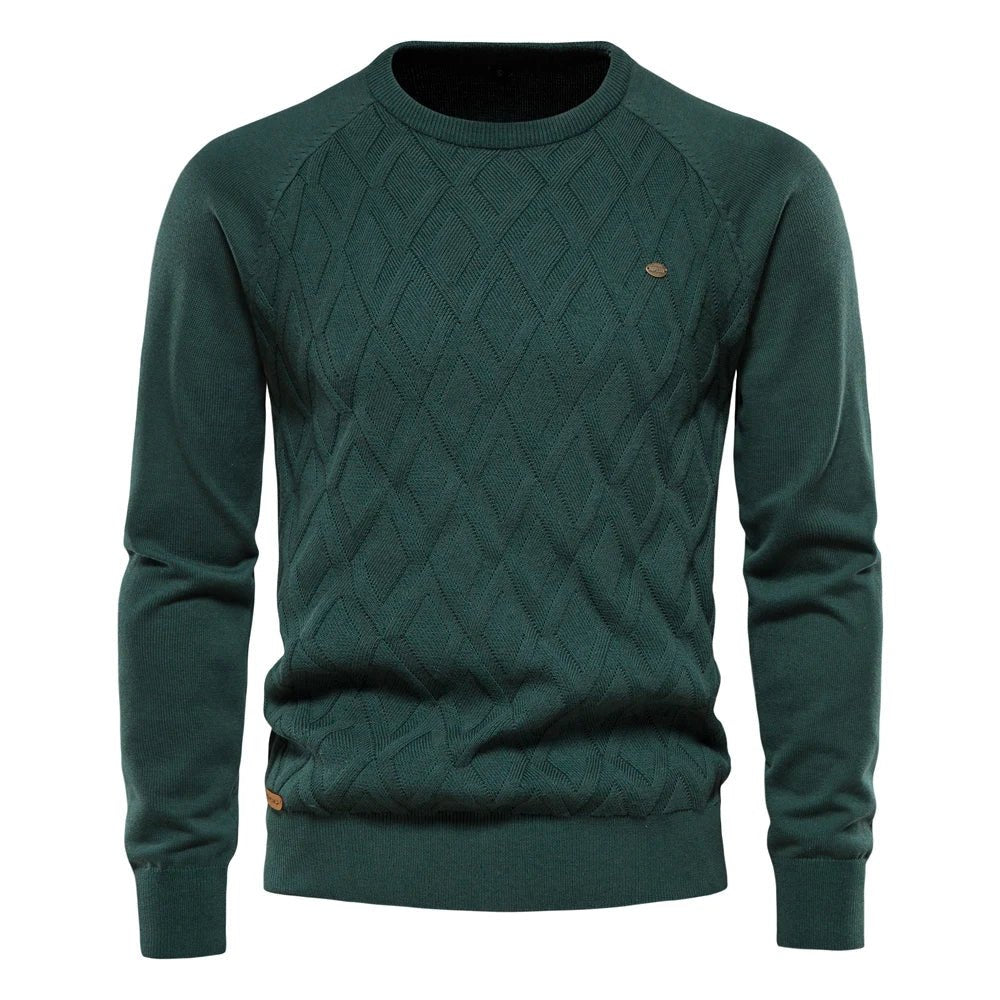 Theodor | Herre sweater med rhombus mønster
