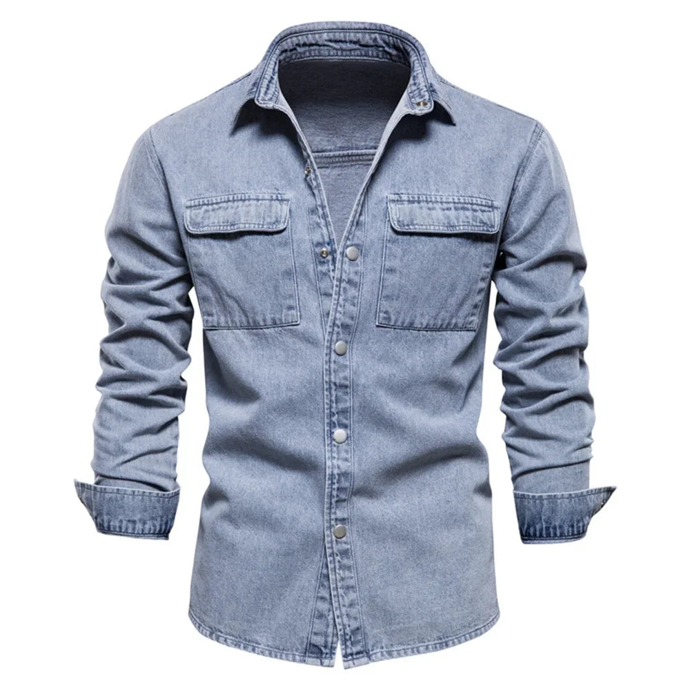 Rolf™ | Klassisk Denimskjorte til Mænd