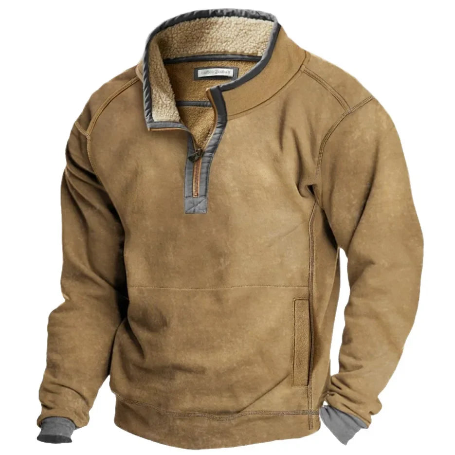 Nikolaj | Fleeceforet efterårs sweatshirt