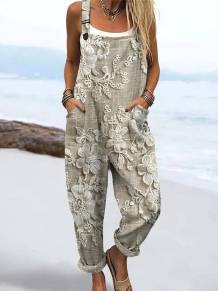 MEYER  | Jumpsuit med vintage blomsterprint