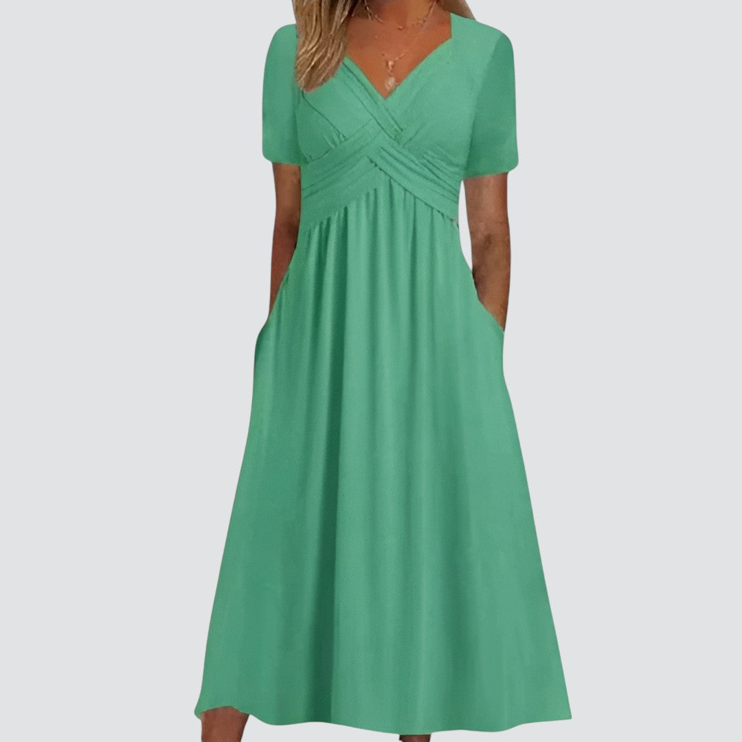 Mirella™ | Stilfuld V-hals Kjole