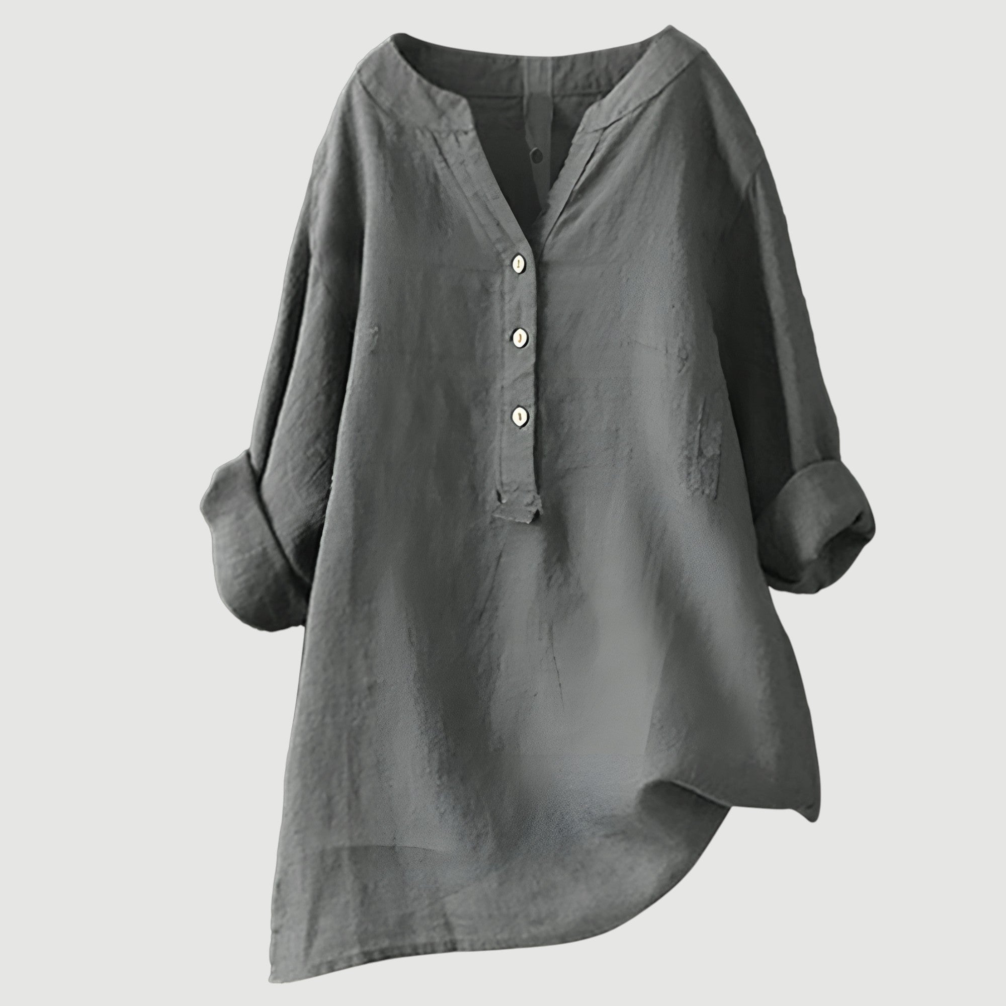 Freja™ | Let og komfortabel Bluse med knapper