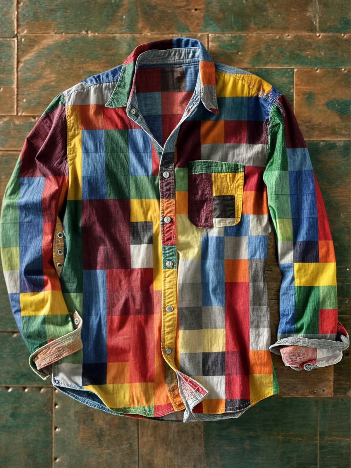 Erik™ | Patchwork Herreskjorte
