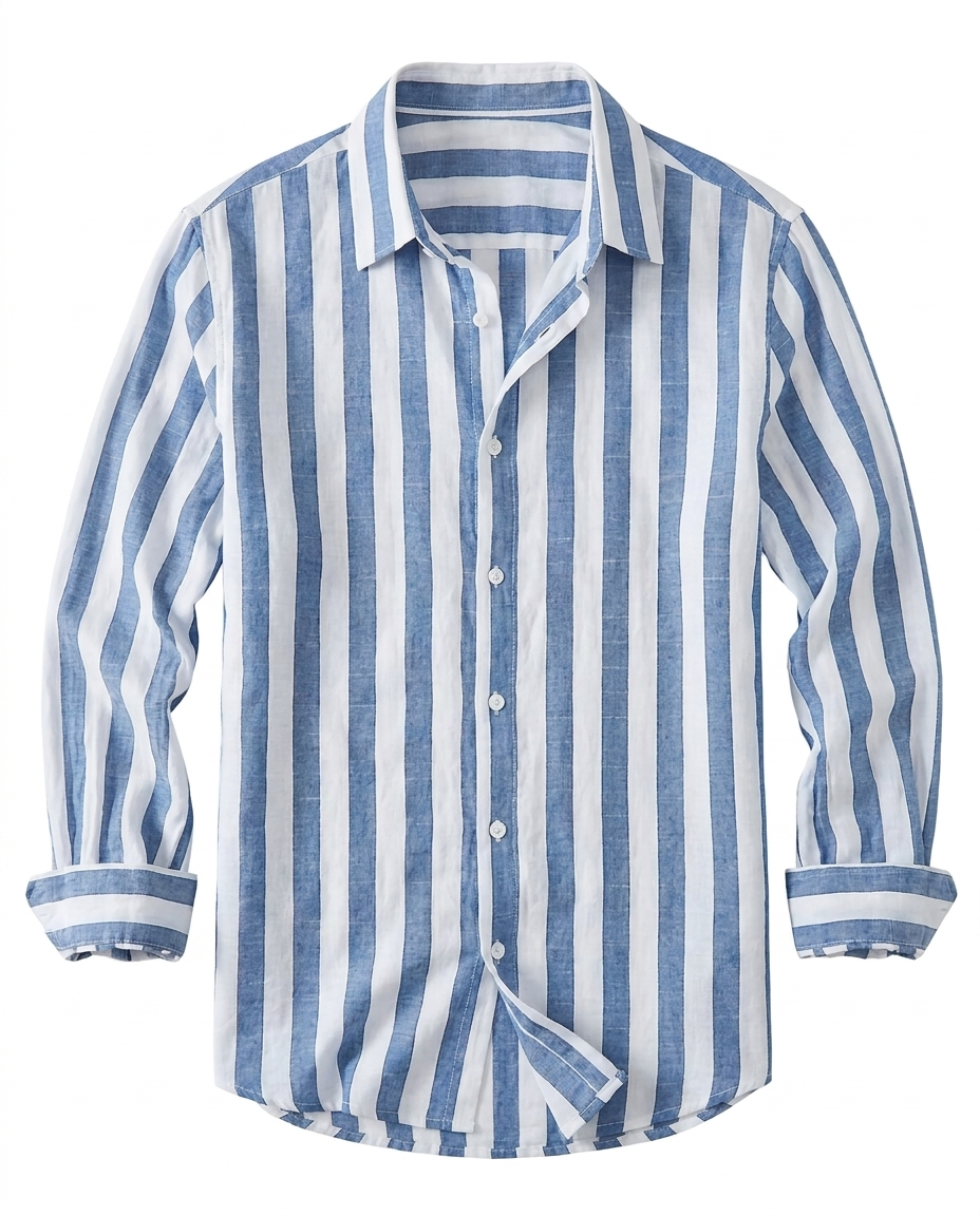 Mikkel™ | Riviera Stribet Skjorte