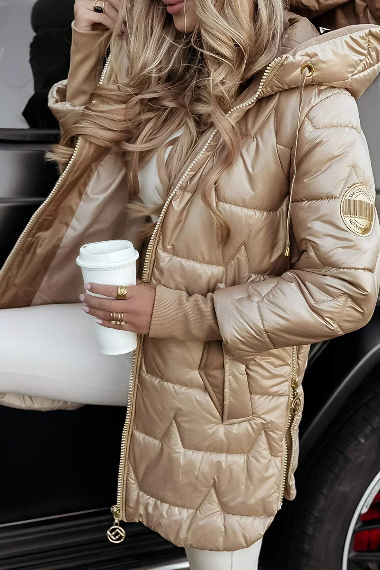 Nora™ | Elegant vinterfrakke med hætte