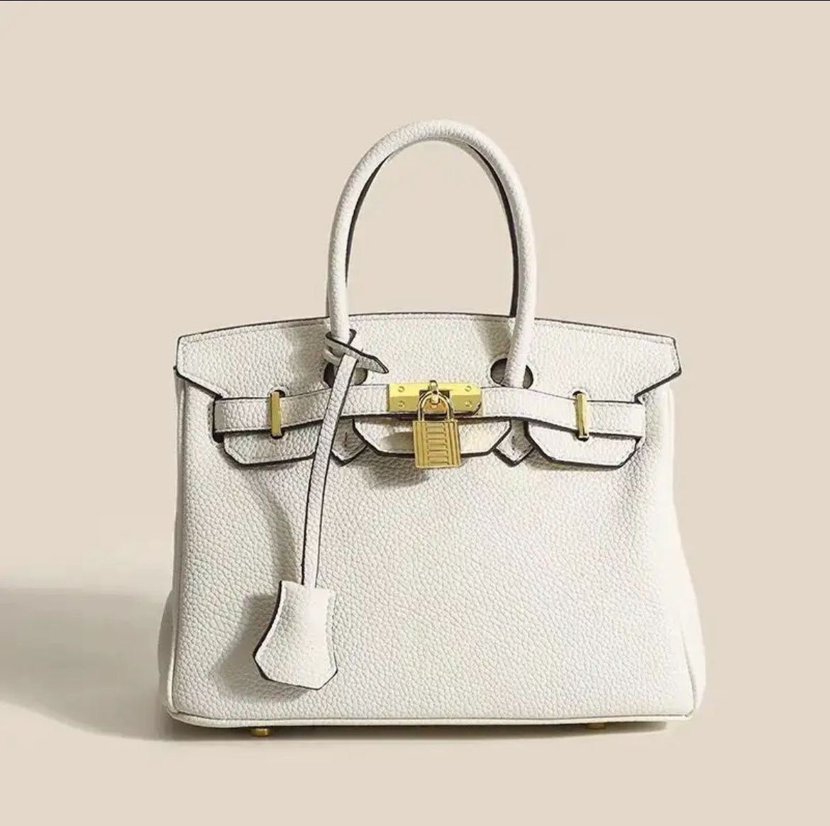 Nina | Klassisk Læder Håndtaske