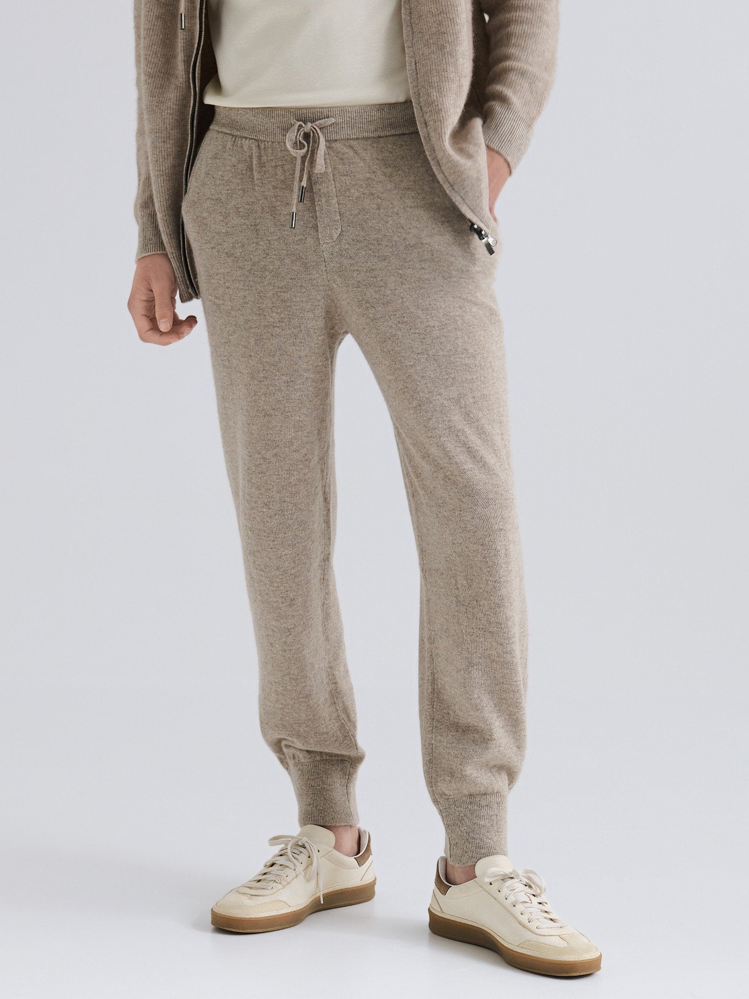 Forfinet Cashmere Bukser – Beige